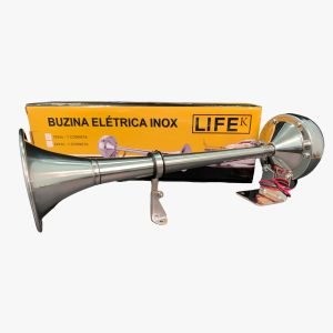 Buzina Elétrica 12V - Uma Corneta INOX